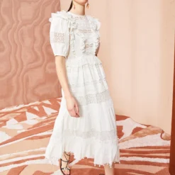 ULLA JOHNSON Guinevere Dress - Pristine 7 ULLA JOHNSON Guinevere Dress - Pristine -Cheap Style Qube Store Guinevere Dress PRISTINE 03