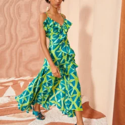 ULLA JOHNSON Zoya Dress - Citrine -Cheap Style Qube Store IMG 1183