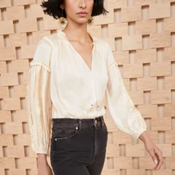 ULLA JOHNSON Maeve Blouse - Dawn -Cheap Style Qube Store SHOT 045 ULLA JOHNSON MAEVE BLOUSE DAWN UJ990237 0112