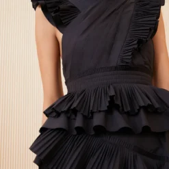 ULLA JOHNSON Aurore Dress - Noir -Cheap Style Qube Store SHOT 132 0194 ulla johnson black aurore dress noir UJ view 5 c6a56b57 f8fd 4369 a6d0 65d66588cb82