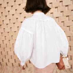 ULLA JOHNSON Marika Blouse - Blanc 6 ULLA JOHNSON Marika Blouse - Blanc -Cheap Style Qube Store SHOT 165 ULLA JOHNSON MARIKA BLOUSE BLANC UJ990208 0098