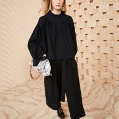 ULLA JOHNSON Marika Blouse - Noir -Cheap Style Qube Store SHOT 207 ULLA JOHNSON MARIKA BLOUSE NOIR UJ990208 0011