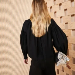 ULLA JOHNSON Marika Blouse - Noir -Cheap Style Qube Store SHOT 207 ULLA JOHNSON MARIKA BLOUSE NOIR UJ990208 0104