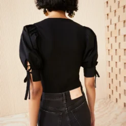 ULLA JOHNSON Pia Top - Noir -Cheap Style Qube Store TEST ULLA JOHNSON PIA TOP NOIR UJ990723 view 4