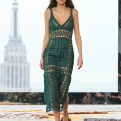 ULLA JOHNSON Shivani Dress - Cypress -Cheap Style Qube Store UJ AW23 44 Filippo scaled