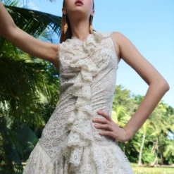 ULLA JOHNSON Odile Dress - Chalk -Cheap Style Qube Store UJ PF23 PDP CROP 1500x2250 LOOK 28