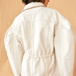 ULLA JOHNSON The Odette Jacket - Cowrie Wash -Cheap Style Qube Store ULLA JOHNSON ODETTE JACKET COWRIE 03