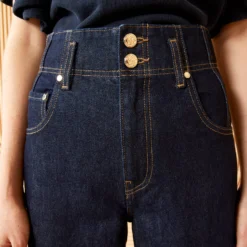 ULLA JOHNSON The Yvette Jean - Tigris Rigid Wash -Cheap Style Qube Store ULLA JOHNSON YETTE JEAN TIGRIS RIGID WASH 04