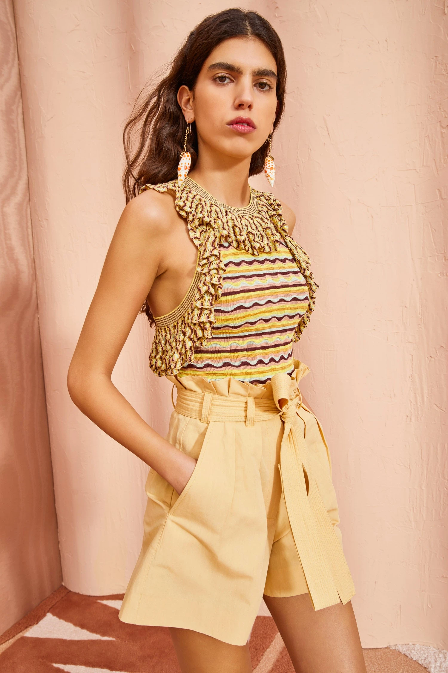 ULLA JOHNSON Abri Shorts - Dune 4 ULLA JOHNSON Abri Shorts - Dune - Image 4