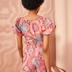 ULLA JOHNSON Abri Shorts - Passionflower -Cheap Style Qube Store ULLA JOHNSON Abri Shorts PASSIONFLOWER 03