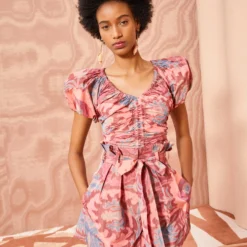 ULLA JOHNSON Abri Shorts - Passionflower -Cheap Style Qube Store ULLA JOHNSON Abri Shorts PASSIONFLOWER 04