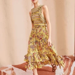 ULLA JOHNSON Acacia Skirt - Calla Lily