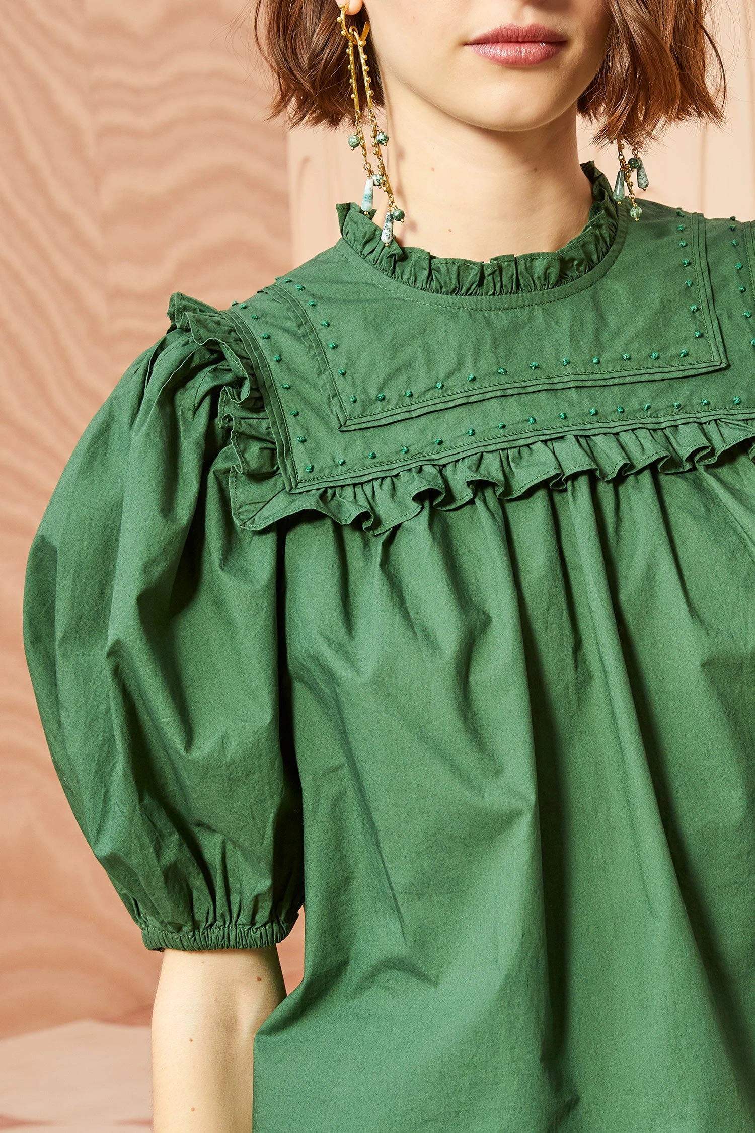 ULLA JOHNSON Adeline Top - Juniper 2 ULLA JOHNSON Adeline Top - Juniper - Image 2