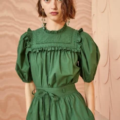 Cheap Style Qube Store 7 ULLA JOHNSON Adeline Top - Juniper