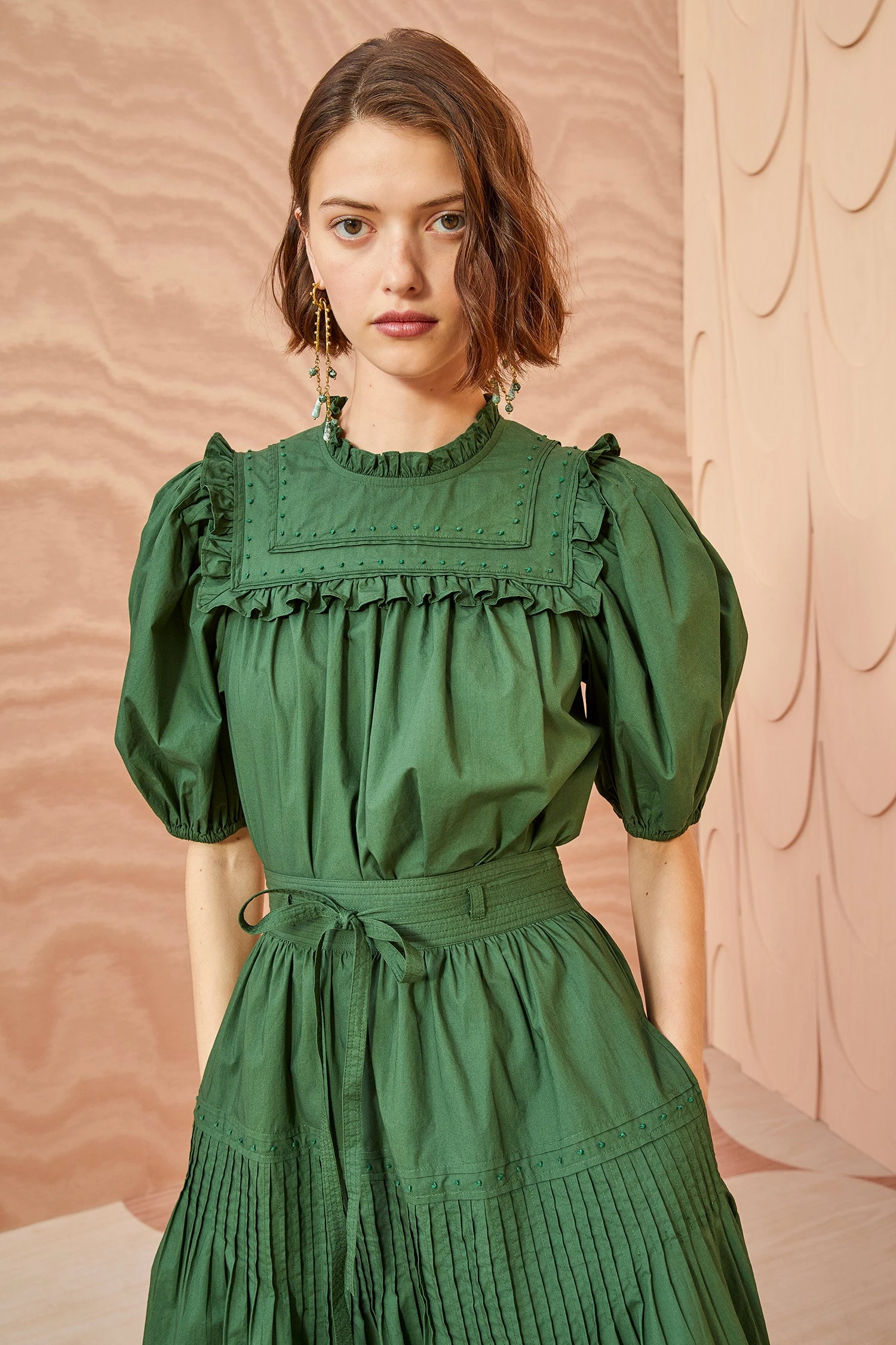 ULLA JOHNSON Adeline Top - Juniper 1 ULLA JOHNSON Adeline Top - Juniper