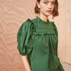 ULLA JOHNSON Adeline Top - Juniper 9 ULLA JOHNSON Adeline Top - Juniper -Cheap Style Qube Store ULLA JOHNSON Adeline Top JUNIPER 05