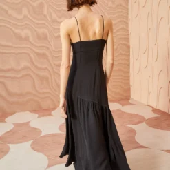 ULLA JOHNSON Alegria Dress - Noir -Cheap Style Qube Store ULLA JOHNSON Alegria Dress NOIR 04