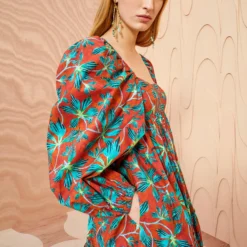 ULLA JOHNSON Alita Dress - Tropical -Cheap Style Qube Store ULLA JOHNSON Alita Dress TROPICAL 03