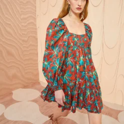 ULLA JOHNSON Alita Dress - Tropical -Cheap Style Qube Store ULLA JOHNSON Alita Dress TROPICAL 05