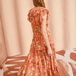 ULLA JOHNSON Arisa Dress - Mesa Floral -Cheap Style Qube Store ULLA JOHNSON Arisa Dress MESA FLORAL 04