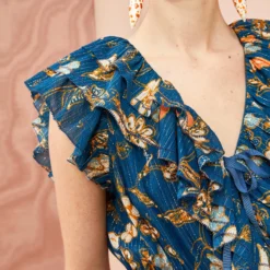 ULLA JOHNSON Arisa Dress - Moonlight Floral -Cheap Style Qube Store ULLA JOHNSON Arisa Dress MOONLIGHT FLORAL 05