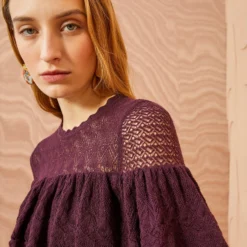 ULLA JOHNSON Augustina Pullover - Mahogany -Cheap Style Qube Store ULLA JOHNSON Augustina Pullover MAHOGANY 03