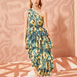 ULLA JOHNSON Auryn Gown - Constellation -Cheap Style Qube Store ULLA JOHNSON Auryn Gown CONSTELLATION 03