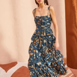 ULLA JOHNSON Aveline Gown - Moonlight Floral -Cheap Style Qube Store ULLA JOHNSON Aveline Gown MOONLIGHT FLORAL 03 4981e131 d928 4568 b7af ea4bf5e5992d