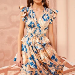 ULLA JOHNSON Avia Dress - Fossil -Cheap Style Qube Store ULLA JOHNSON Avia Dress FOSSIL 03