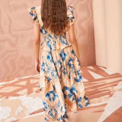 ULLA JOHNSON Avia Dress - Fossil -Cheap Style Qube Store ULLA JOHNSON Avia Dress FOSSIL 04