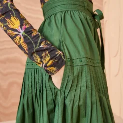 ULLA JOHNSON Blythe Skirt - Juniper -Cheap Style Qube Store ULLA JOHNSON Blythe Skirt JUNIPER 05