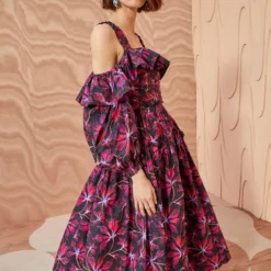 ULLA JOHNSON Caprice Dress - Zinnia -Cheap Style Qube Store ULLA JOHNSON Caprice Dress ZINNIA 03