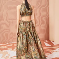 ULLA JOHNSON Celestina Gown - Woodland -Cheap Style Qube Store ULLA JOHNSON Celestina Gown WOODLAND 0192