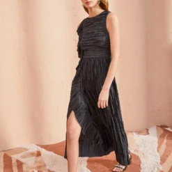 ULLA JOHNSON Circe Gown - Noir -Cheap Style Qube Store ULLA JOHNSON Circe Gown NOIR 03