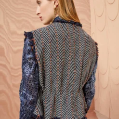 ULLA JOHNSON Clyde Vest - Graphite -Cheap Style Qube Store ULLA JOHNSON Clyde Vest GRAPHITE 0075