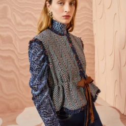 ULLA JOHNSON Clyde Vest - Graphite -Cheap Style Qube Store ULLA JOHNSON Clyde Vest GRAPHITE 0102