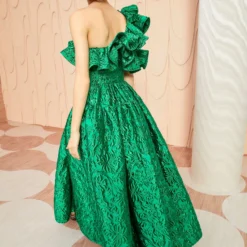 ULLA JOHNSON Cosima Gown - Emerald -Cheap Style Qube Store ULLA JOHNSON Cosima Gown EMERALD 0202