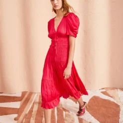 ULLA JOHNSON Daria Dress - Orchid -Cheap Style Qube Store ULLA JOHNSON DARIA DRESS ORCHID 04