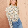 ULLA JOHNSON Dara Blouse - Gardenia