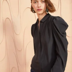 ULLA JOHNSON Dari Blouse - Noir -Cheap Style Qube Store ULLA JOHNSON Dara Blouse NOIR 03