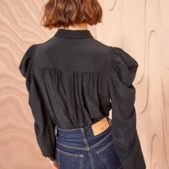 ULLA JOHNSON Dari Blouse - Noir -Cheap Style Qube Store ULLA JOHNSON Dara Blouse NOIR 04