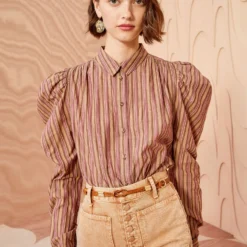 ULLA JOHNSON Dari Blouse - Mulberry