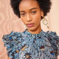 ULLA JOHNSON Denia Dress - Morning Glory -Cheap Style Qube Store ULLA JOHNSON Denia Dress MORNING GLORY 05