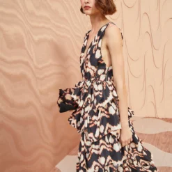 ULLA JOHNSON Dephne Dress - Obsidian -Cheap Style Qube Store ULLA JOHNSON Dephne Dress OBSIDIAN 03