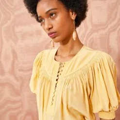 ULLA JOHNSON Dina Top - Dune -Cheap Style Qube Store ULLA JOHNSON Dina Top DUNE 03