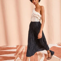 ULLA JOHNSON Dioni Skirt - Noir -Cheap Style Qube Store ULLA JOHNSON Dioni Skirt NOIR 03