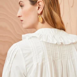 ULLA JOHNSON Dolores Blouse - Pristine -Cheap Style Qube Store ULLA JOHNSON Dolores Blouse PRISTINE 0039