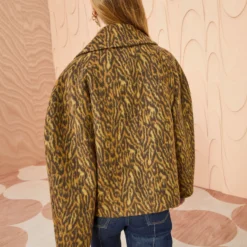 ULLA JOHNSON Dorothea Jacket - Lynx -Cheap Style Qube Store ULLA JOHNSON Dorothea Jacket LYNX 0101