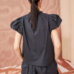 ULLA JOHNSON Evelyn Top - Noir -Cheap Style Qube Store ULLA JOHNSON EVELYN TOP NOIR 04