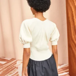 ULLA JOHNSON Eila Top - Chalk -Cheap Style Qube Store ULLA JOHNSON Eila Top CHALK 0113